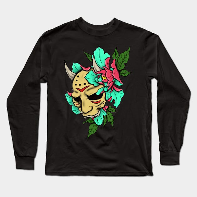 VoorheesTattoo Logo Long Sleeve T-Shirt by Voorheestattoos